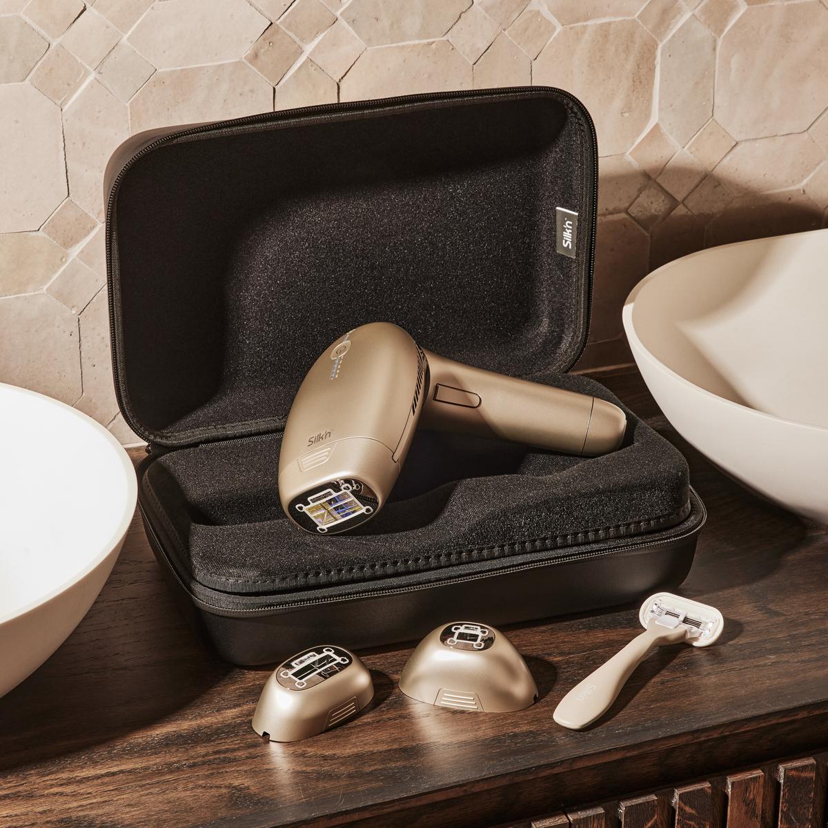 three different attachments for face and body - silk'n ipl hair removal device