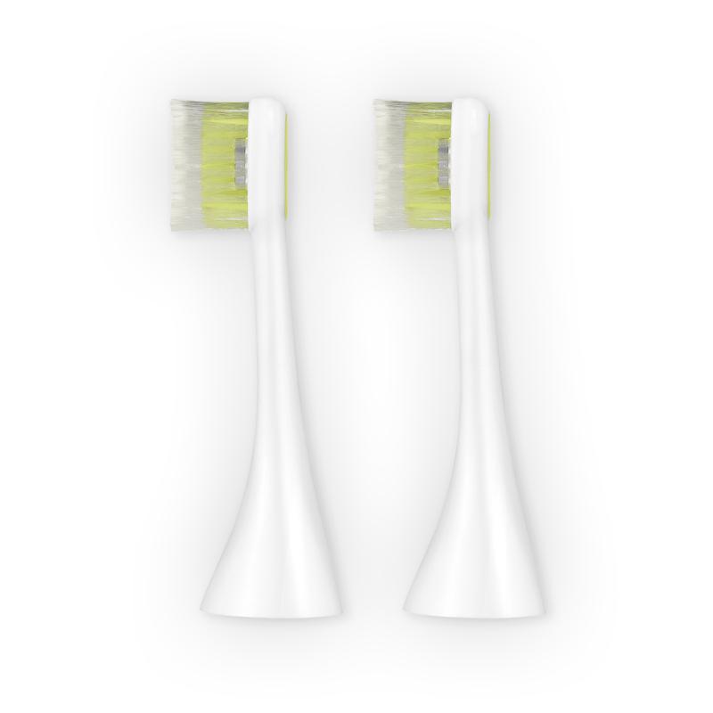 ToothWave Aufsteckbürsten, Soft, Small, Weiß, 2 Stück