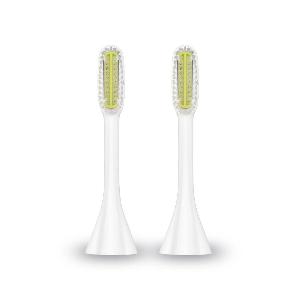 ToothWave Brush Heads, Soft, Large, White, 2 pieces | Silk'n Canada