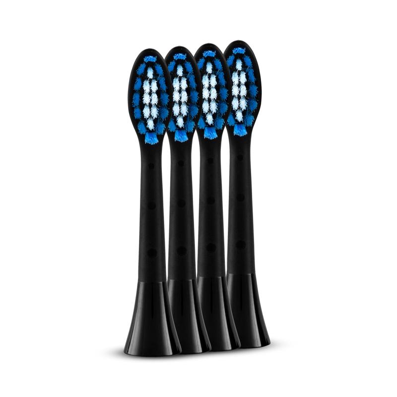 Silk'n Brush Heads, Soft, Black, 4 pieces