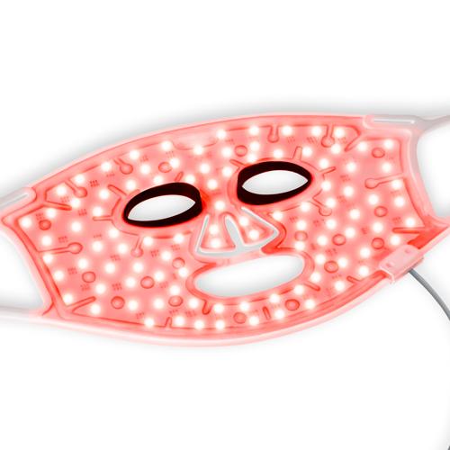 LED face mask with red light therapy
