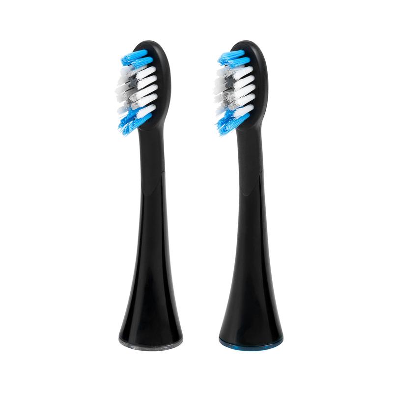 SonicSmile Brush Heads, Black, 2 pieces