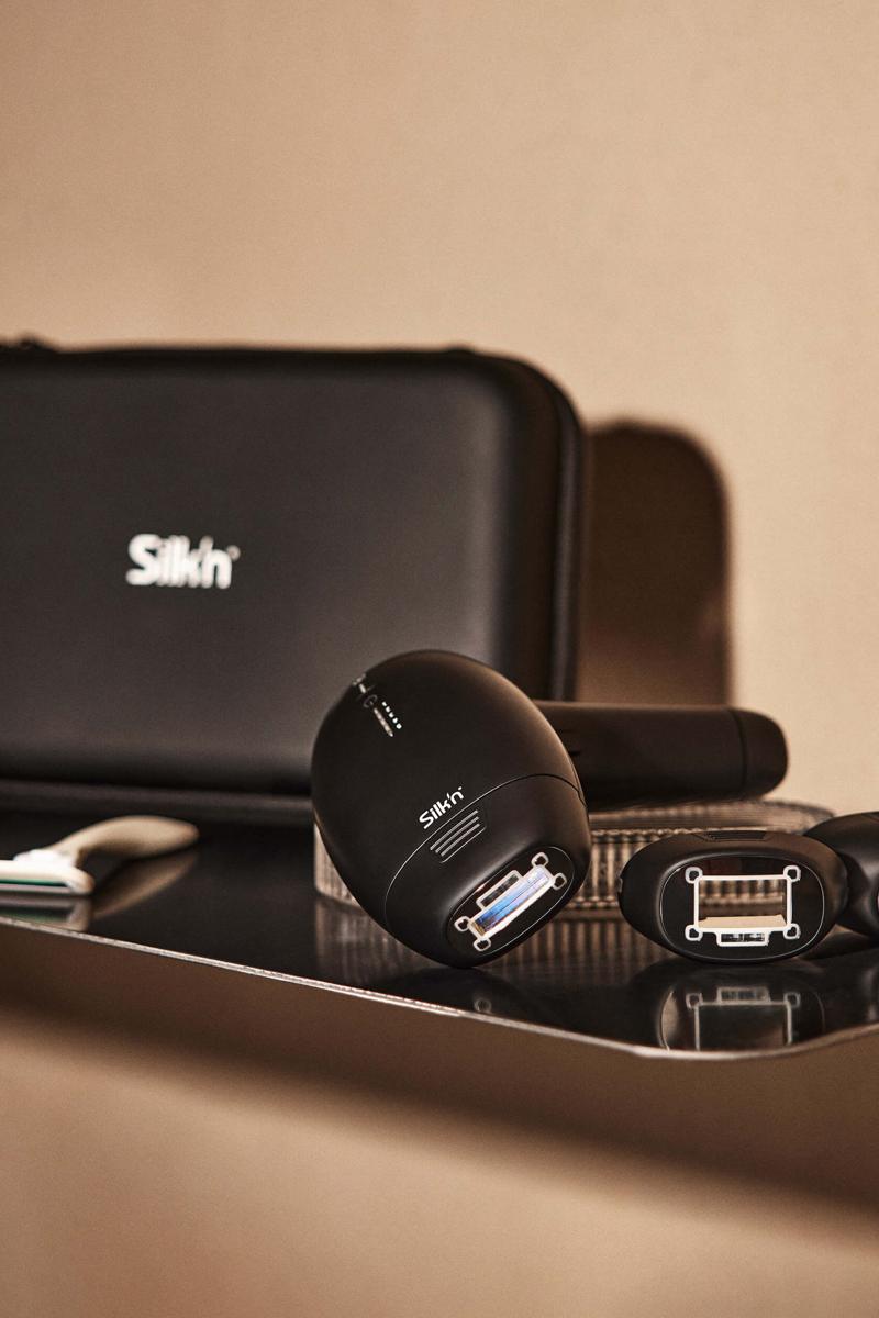 Black Silk'n hair removal device with luxury case for safe storage