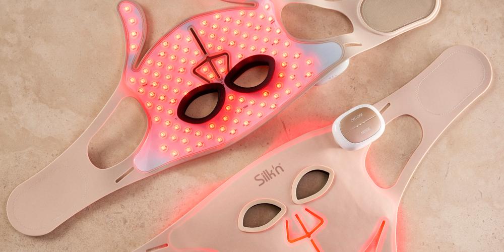 Perfecte Lichtverdeling van het LED Pro Masker in beeld