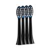SonicYou Brush Heads, Medium, Black, 4 pieces