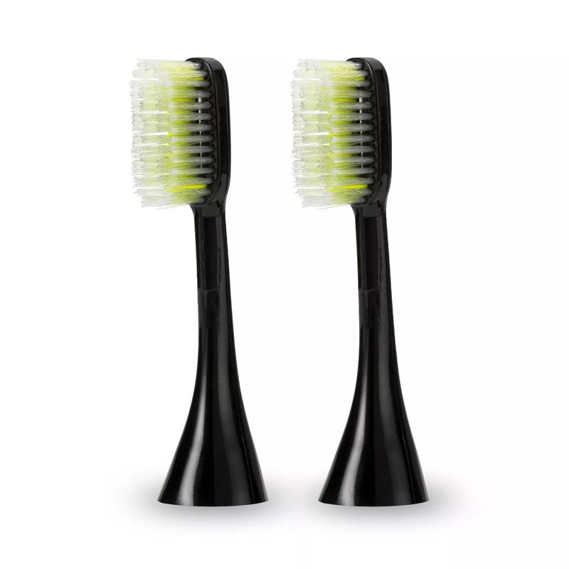 ToothWave Brush Heads, Soft, Large, Black, 2 pieces