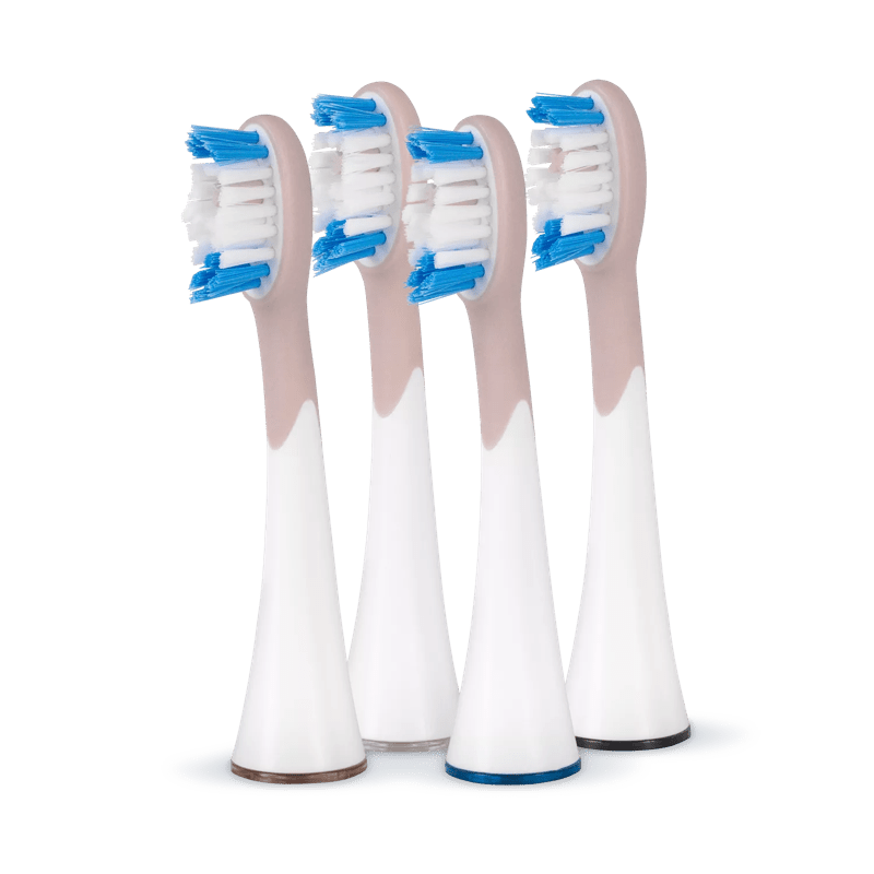 SonicSmile Family Pack Brush Heads, Rose, 4 pieces