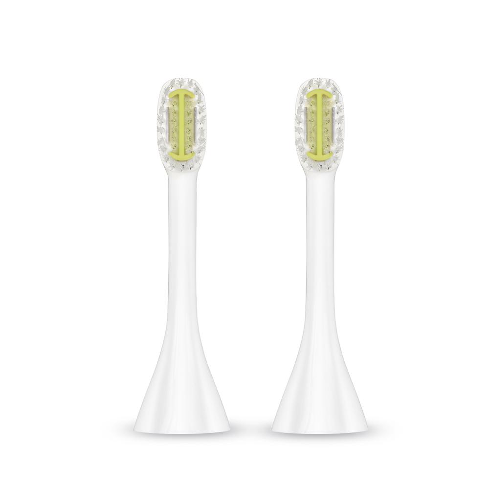 ToothWave Brush Heads, Extra Soft, Small, White, 2 pieces | Silk'n Canada