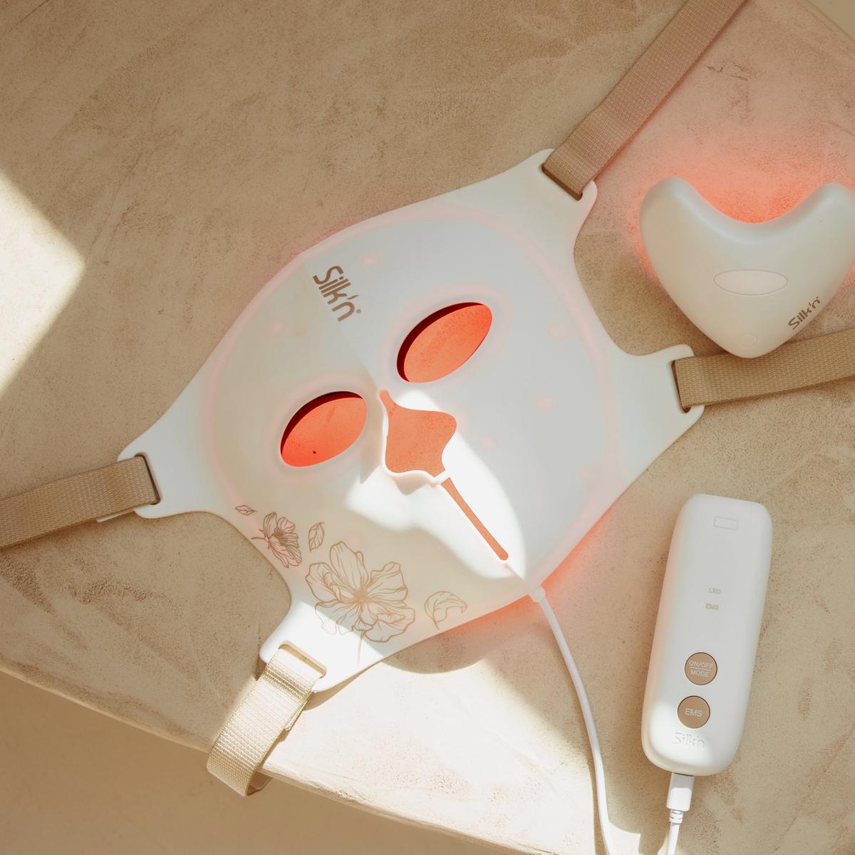 Silk'n LED EMS Face Mask and LumiLips with red light