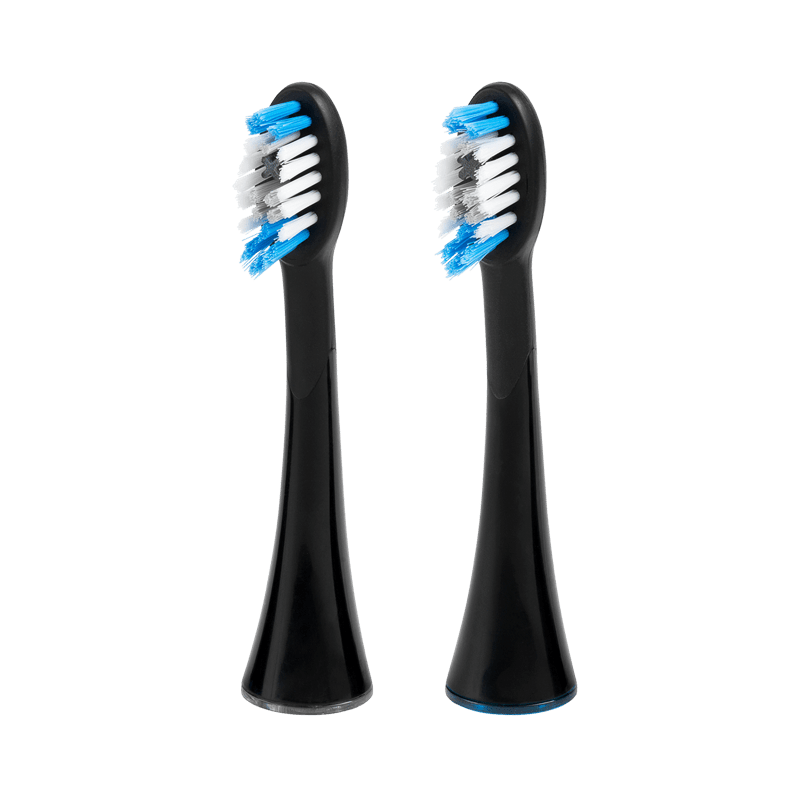 SonicSmile Brush Heads, Black, 2 pieces